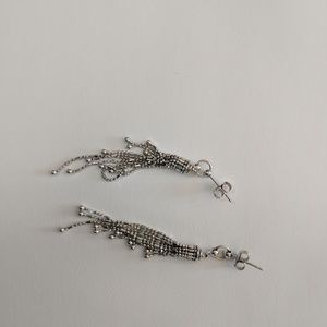 14K White gold earrings